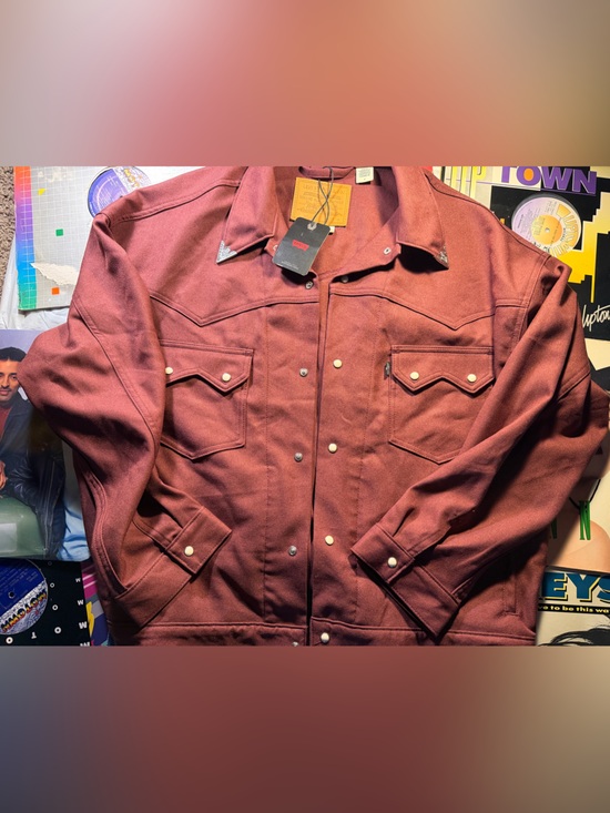 Levi's Other - Levi's Men's Maroon Western Jacket